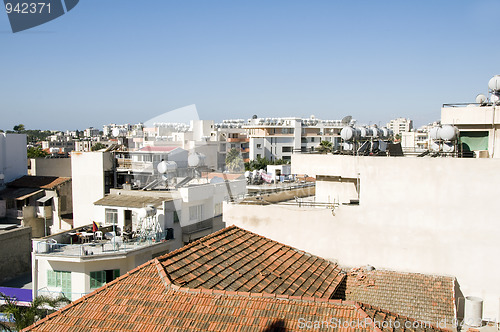 Image of rooftops of Larnaca Cyprus