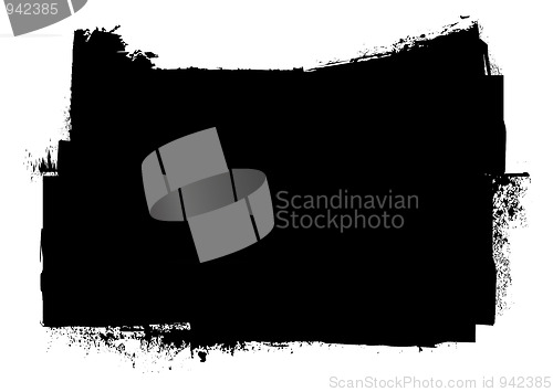 Image of grunge black ink stripe splat