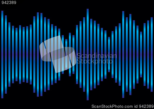 Image of blue music equaliser