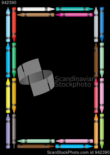 Image of crayon frame