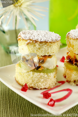 Image of Passionfruit Sponge Stack