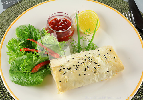Image of Carrot And Feta Filo Roll