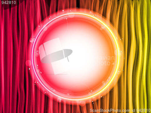 Image of Abstract Red Lines Background with White Circle