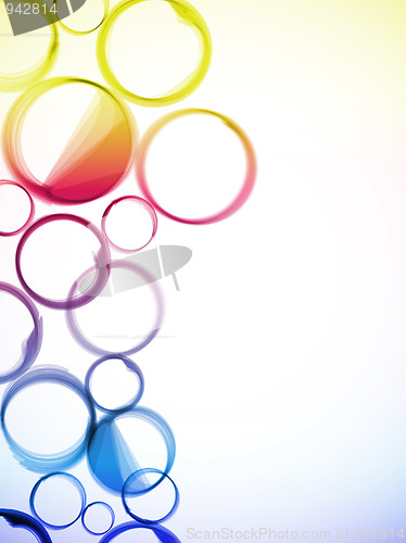 Image of Abstract colorful circles background.