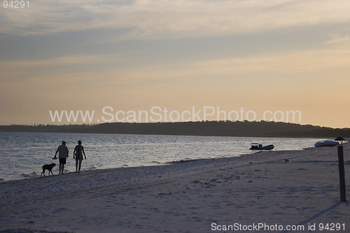 Image of Evening family walk in Mozambique