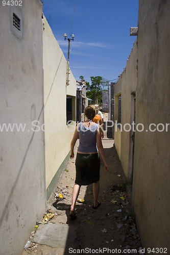 Image of Tourist in Mozambique market