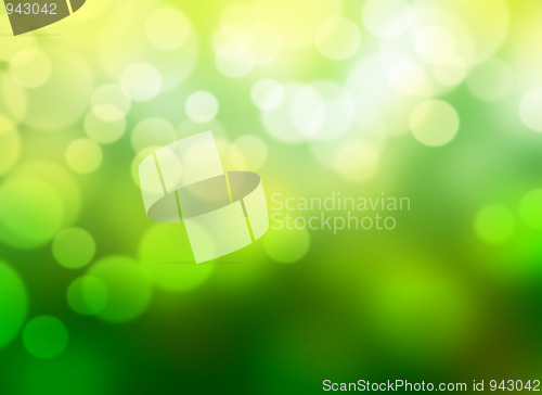 Image of green bokeh
