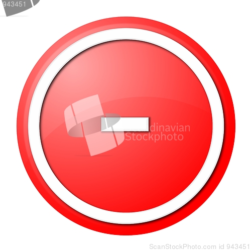 Image of Red  Button Minus