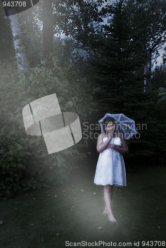Image of Child Walking At Night
