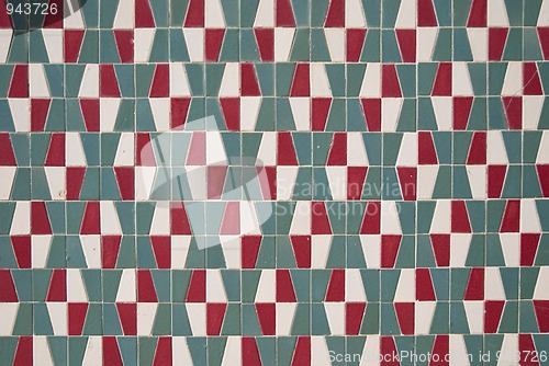 Image of Traditional Portuguese glazed tiles