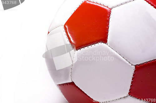 Image of red and white Football cutout 