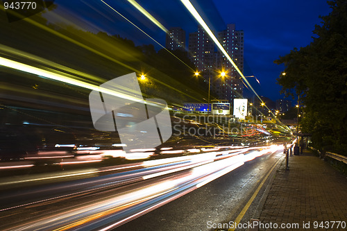 Image of traffic night