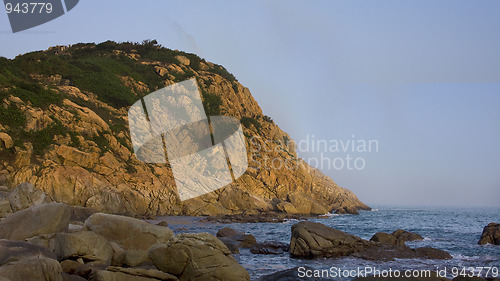 Image of Beautiful sunset over the sea