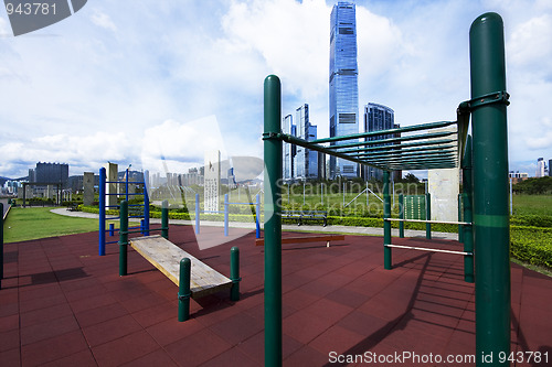 Image of gym playground in the city