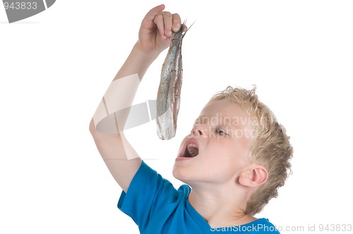 Image of Eating a herring the Dutch way