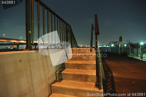 Image of night stairs