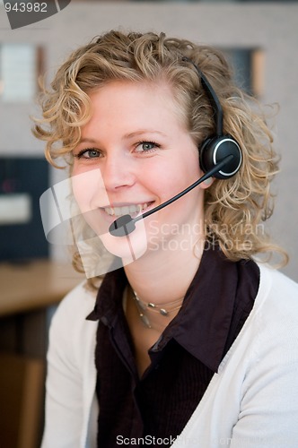 Image of Front desk worker