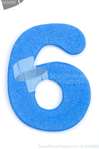 Image of Foam Digit Six