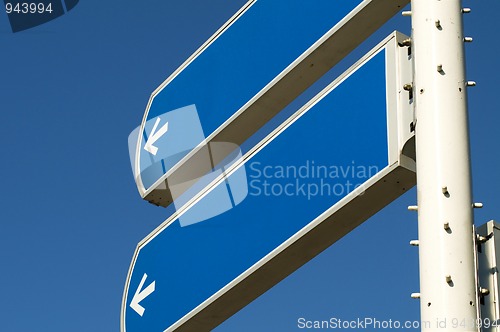 Image of Empty Roadsign