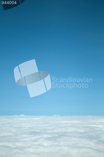 Image of Blue sky with white clouds