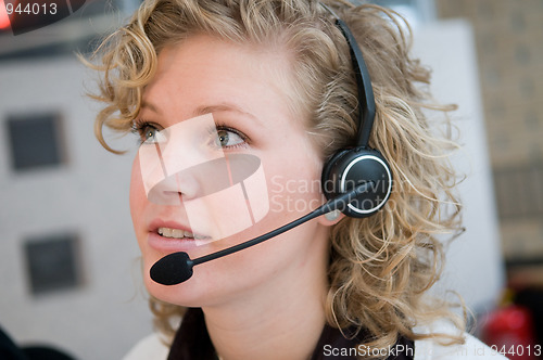Image of Front desk worker