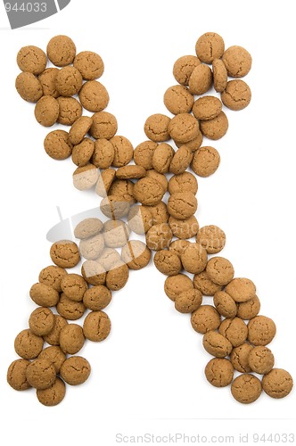 Image of Ginger Nut Alphabet X