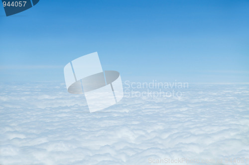 Image of Blue sky with white clouds