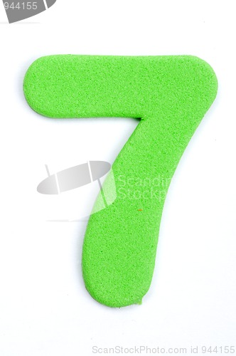 Image of Foam Digit Seven