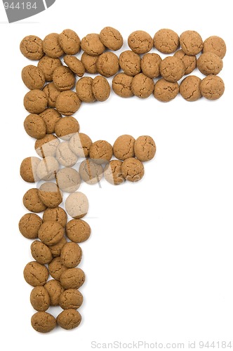 Image of Ginger Nut Alphabet F