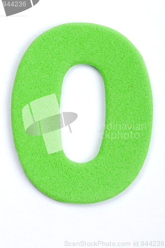 Image of Foam Digit Zero