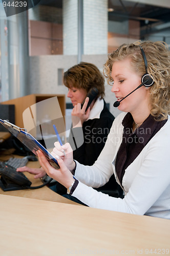 Image of Front desk worker