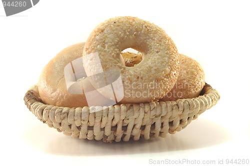 Image of Bagels in a basket