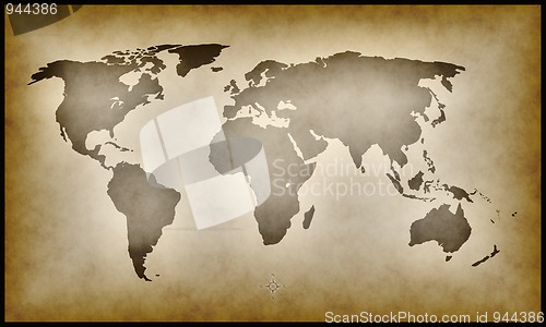 Image of earth map