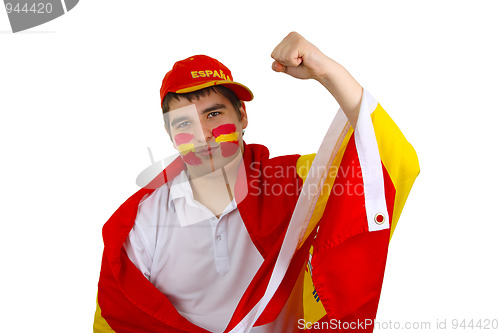 Image of Spanish soccer fan