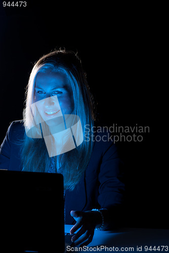Image of Working late