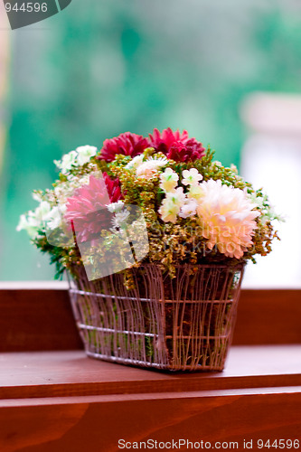 Image of flowers on the windowsill