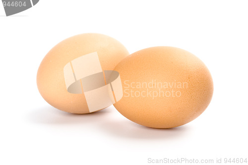 Image of two brown eggs