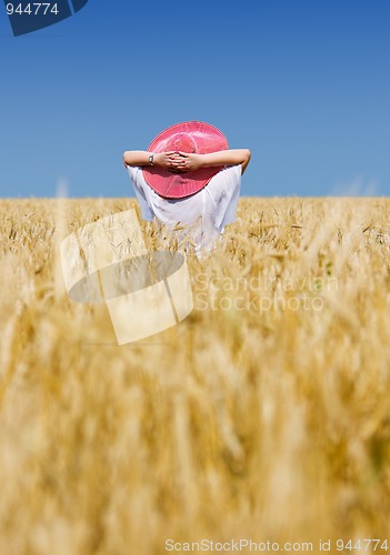 Image of Woman with hat