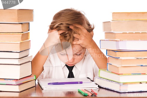 Image of Boy studying