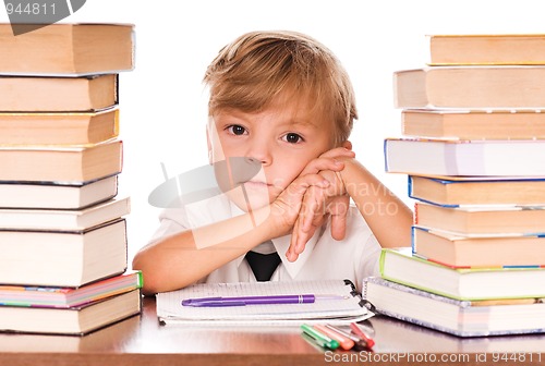 Image of Boy studying