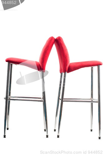 Image of Red bar stool