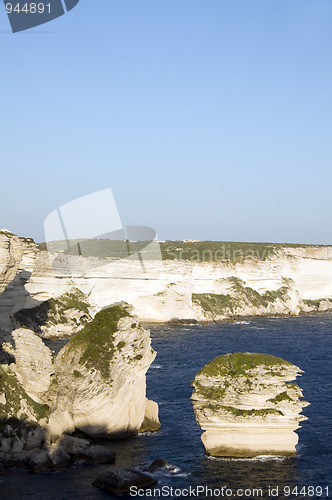 Image of limestone rock formation bonifacio corsica