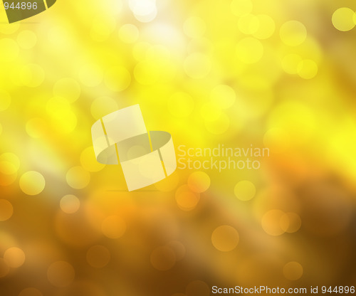 Image of Yellow bokeh background