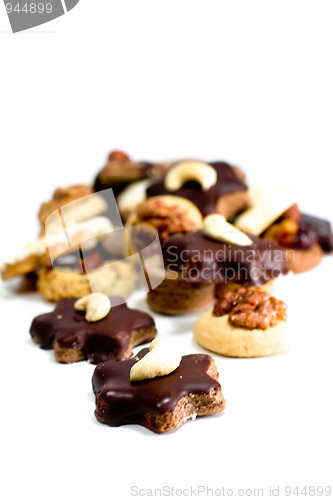 Image of cookies with chocolate