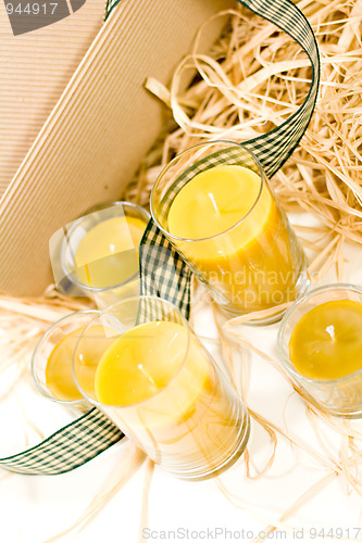 Image of yellow candles
