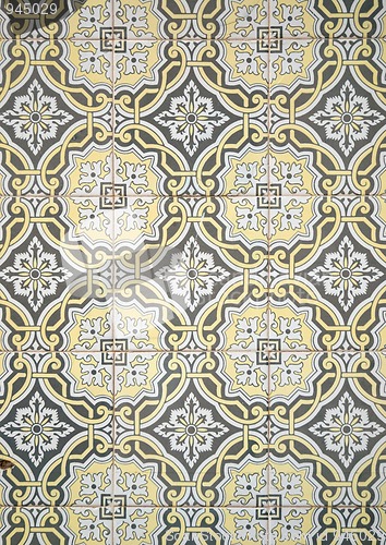 Image of Traditional Portuguese glazed tiles