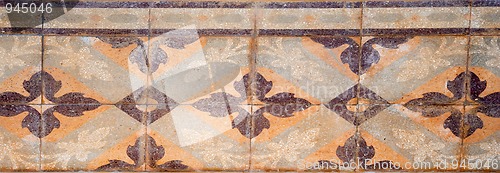 Image of Traditional Portuguese glazed tiles