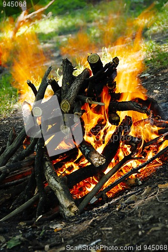 Image of Burning fire