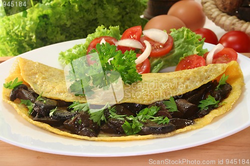 Image of wild Mushroom omelet