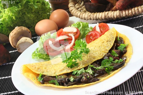 Image of wild Mushroom omelet